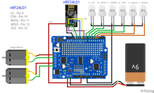 nRF240L01 wiring